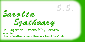 sarolta szathmary business card